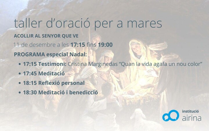 Taller d'oració per a mares     